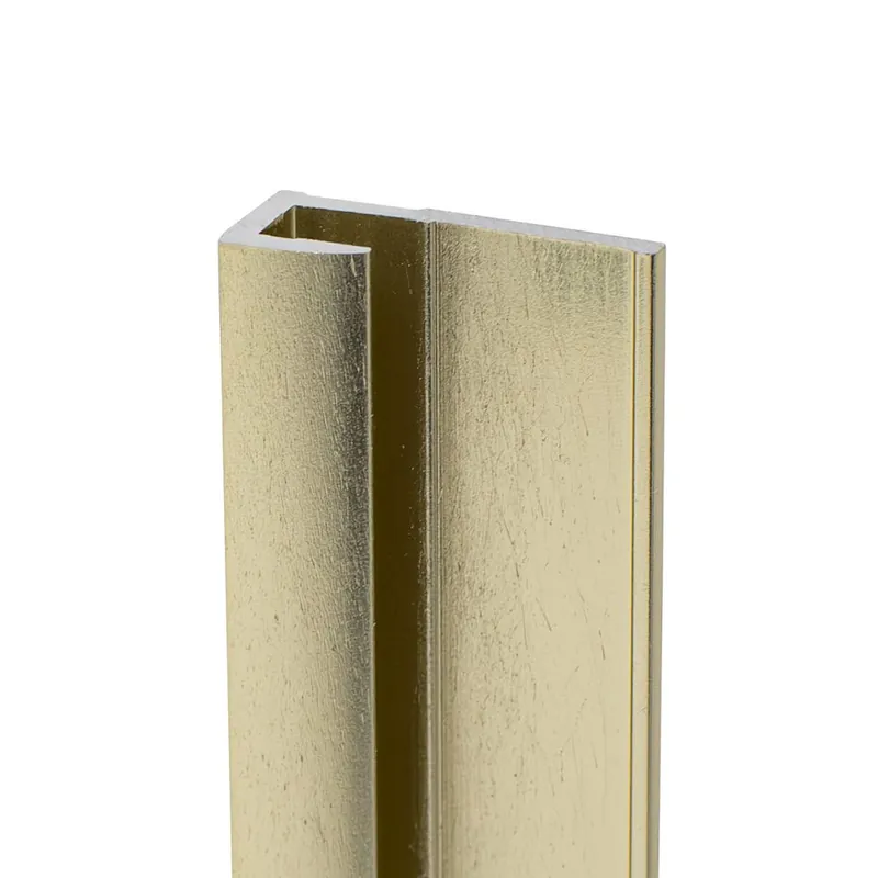Soldes Profilé de finition or mat pour panneaux muraux 255 cm - SCHULTE