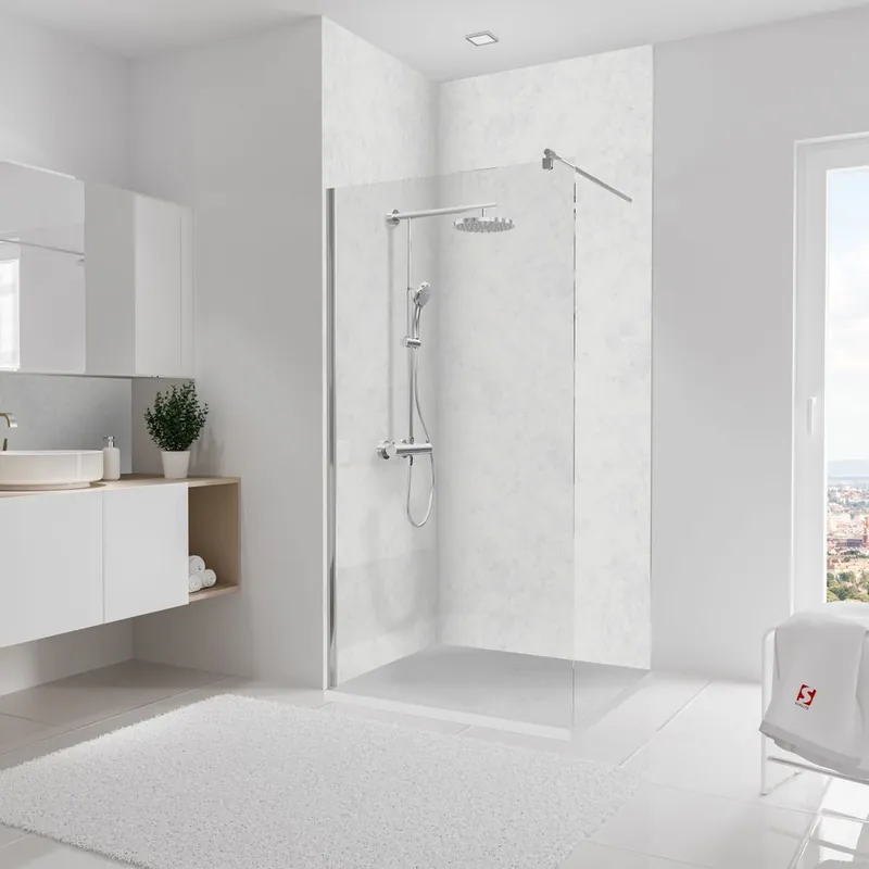 Panneaux muraux de douche 100+100x255 cm marbre DécoDesign Décor - SCHULTE Soldes