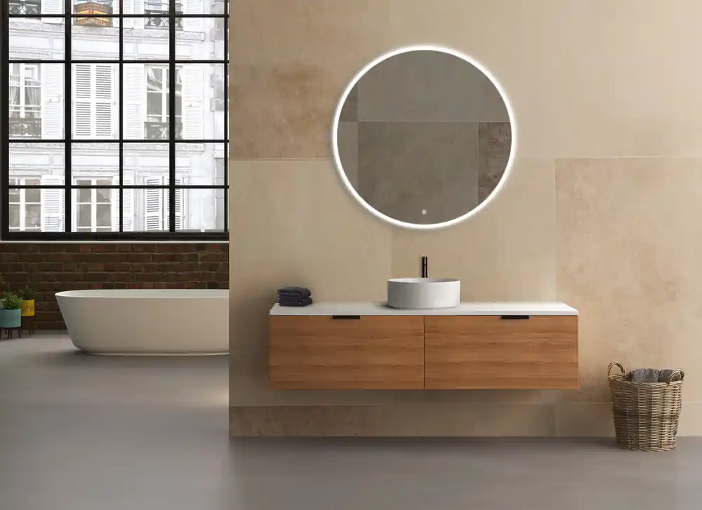 Miroir LED diamètre 120 cm BISHOP 2 - MP GLASS Prix Choc