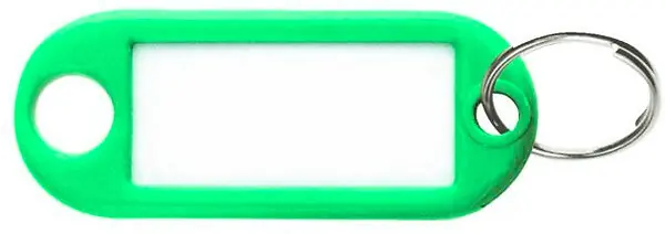 Porte étiquette vert avec anneau - STRAUSS - 420473 Offre Exclusive