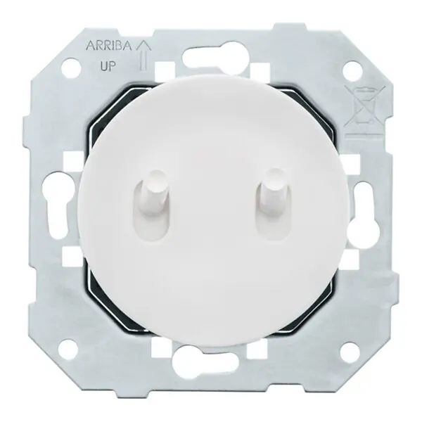 Meilleur Prix FONTINI Double va-et-vient blanc avec manette blanc glossy DOM et plaque simple blanc
