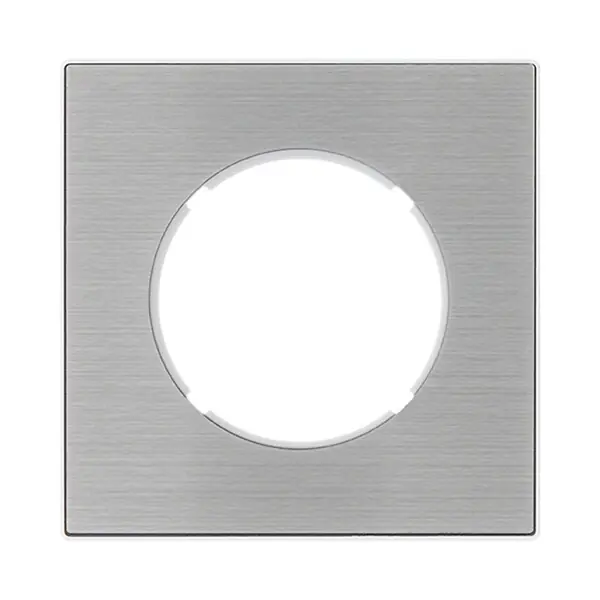 Nouveauté FONTINI Va-et-vient ALU avec manette chrome DOM et plaque simple métallisée gris