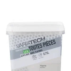 Peinture murale satinée - Raphia - 0,75L VARIATECH Bon Marché
