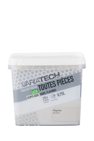 Peinture murale satinée - Raphia - 0,75L VARIATECH Bon Marché