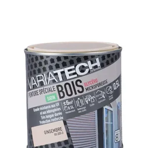 Prix Réduit Peinture spéciale bois glycéro - Satin - Gingembre 0.5L VARIATECH