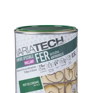 Vente Directe Peinture antirouille glycéro - Vert de chrome - 0,5L VARIATECH