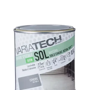 Peinture sol satinée - Cendre - 0.5L VARIATECH Nouvelle Collection