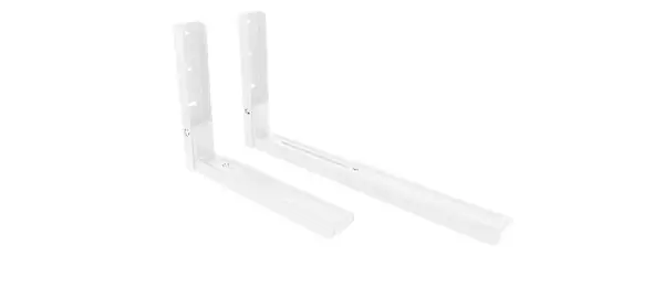 Acheter Direct 2 Equerres support blanc pour micro-ondes V-WAX
