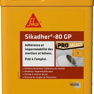 Additif adhérence mortiers Sikadher - 2L Usine Directe