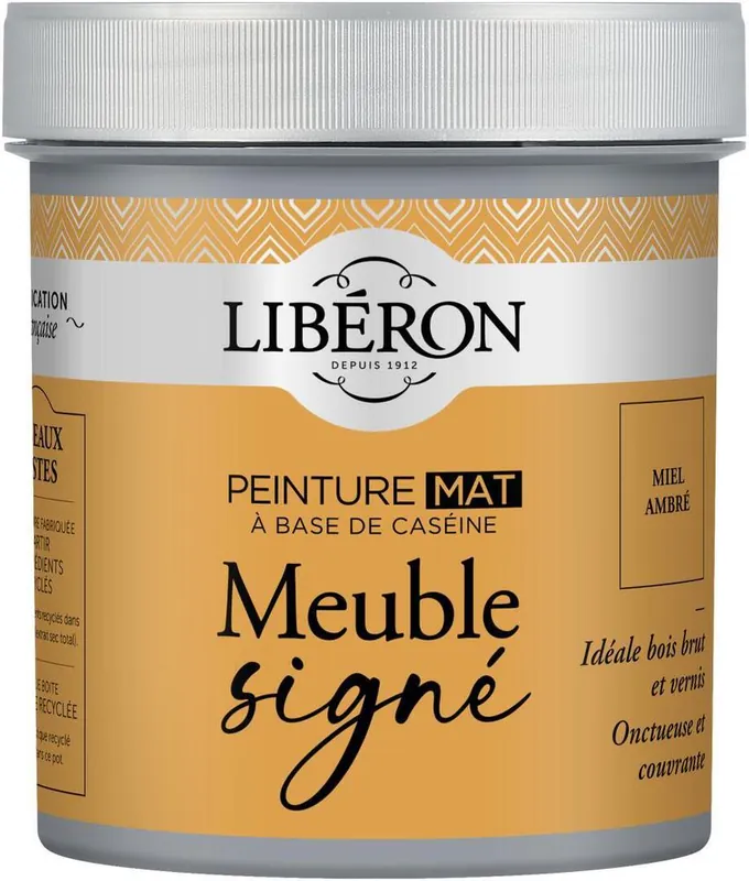 Achetez Aujourd'hui Peinture meuble bois à la caséine mat miel ambré 0,5L LIBERON