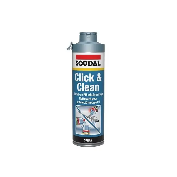 Nettoyant mousse PU Soudal Click Clean Expédition Rapide