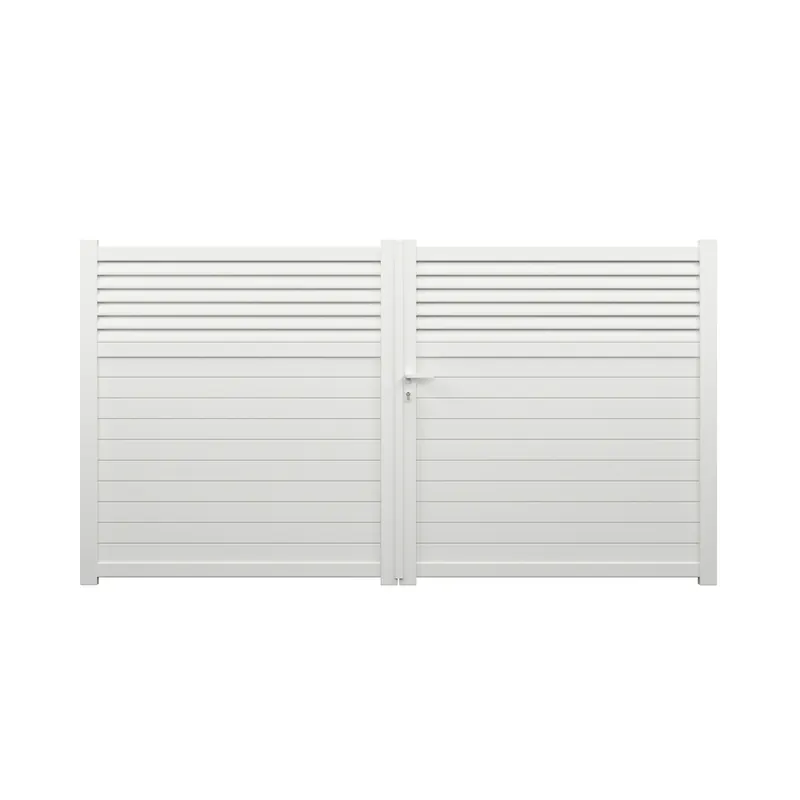 Portail battant aluminium JASMIN l.3,00 x H.1,634 m blanc livraison directe à domicile GARDEN GATE Bon Plan