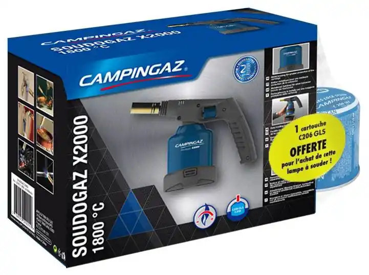Prix Promo Lampe à souder Soudogaz X2000 + cartouche de gaz offerte - CAMPINGAZ