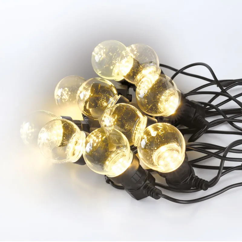 Remise Guirlande lumineuse guinguette extérieur LED 5m blanc chaud IP44 - DEBFLEX