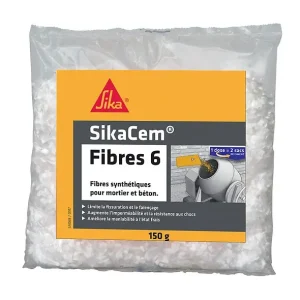 Fibres synthétiques 6mm - Polypropylène - Lot de 3 doses SIKA Expédition Rapide