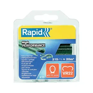 Agrafes à grillage VR22 vertes - Boîte de 215 - RAPID Authentique