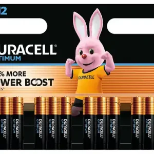 Dernier Modèle Pile AAA Optimum - Lot de 12 DURACELL