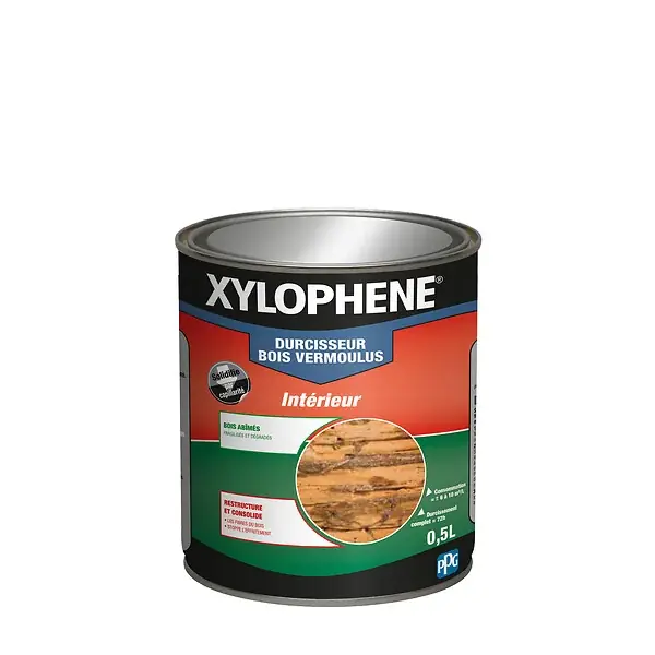 Durcisseur bois vermoulus - Xylophène - Incolore - 0,5L XYLOPHENE Produit De Marque