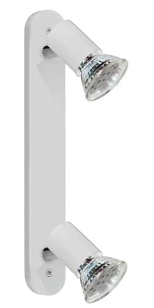 Barre spots orientables LED 2x3W Blanc EGLO Quantité Limitée