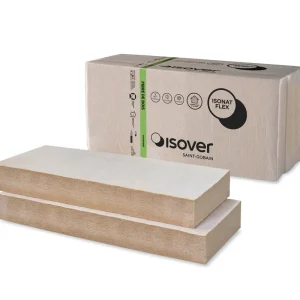 Acheter En Ligne Panneau en fibre de bois Isonat Flex 55 - Épaisseur 160 mm - l.0,60 x 1,22 m ISOVER