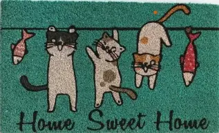 Tapis coco blanchi chatons 40 x 60 cm - ID HOME Achat Immédiat