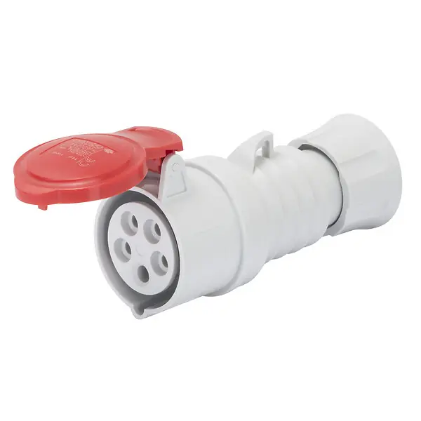 Offre Spéciale Prise mobile droite rouge câblage rapide 32A/400V - 3P+N+T - IP44/IP54 - GEWISS - GW62020FH