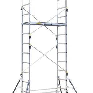 Échafaudage roulant aluminium QUAD‘UP - Hauteur 4m70 - Spécial jardin et escalier avec sac de rangement - CENTAURE Expédié Aujourd'hui