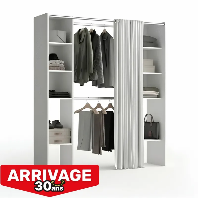Kit de dressing 2 colonnes H200xL180x48cm - FAB Offre Limitée
