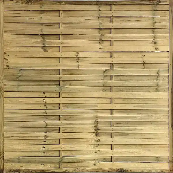 Panneau bois tressé en pin - Naturel - L.180xl.180xEp.18mm SOLID Seulement Aujourd'hui