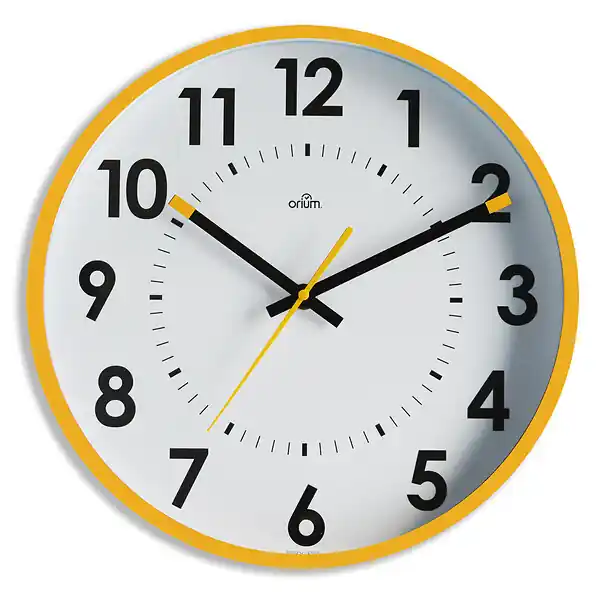 Horloge silencieuse Abylis Ø30cm - Ocre - Orium Promotion
