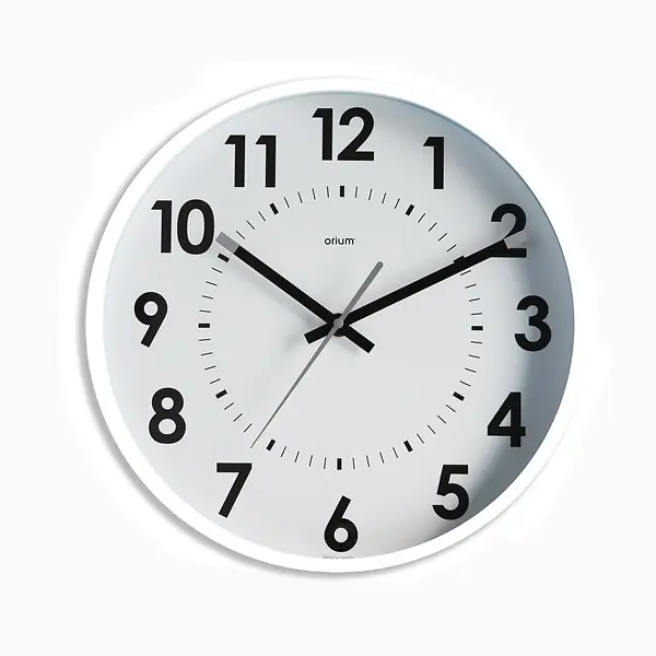 Top Vente Horloge silencieuse Abylis Ø30cm - Blanc - Orium