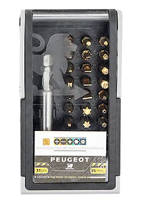 Coffret 31 embouts vissage TIN 25mm PEUGEOT Prix Bas