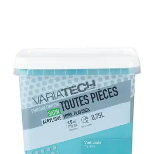 Super Prix Peinture murale - Vert jade - Satin - 0,75L VARIATECH