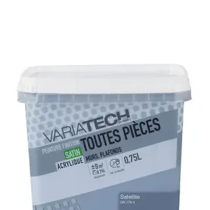 Meilleur Choix Peinture murale satin - Satellite - 0,75L VARIATECH