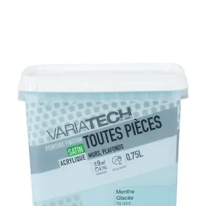Peinture murale toutes pièces satin menthe glacée - 0.75L VARIATECH Offre Limitée