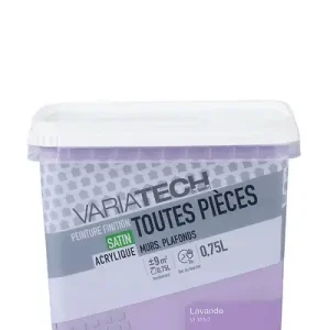 Peinture murale satin - Lavande - 0,75L VARIATECH Satisfait Ou Remboursé