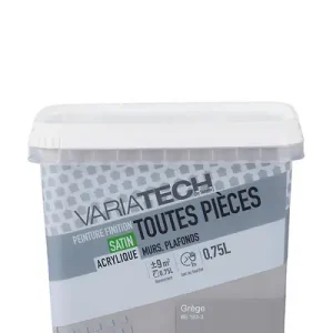 Peinture murale toutes pièces - Satin - Grège - 0,75L VARIATECH Acheter Direct