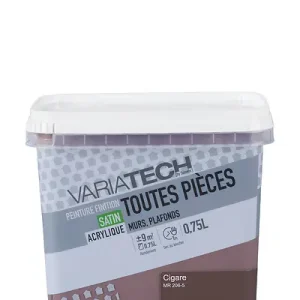 Peinture murale toutes pièces satin Cigare 0.75L VARIATECH Petit Prix