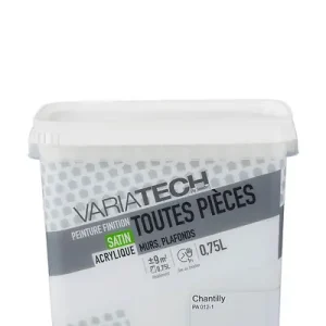 Peinture murale toutes pièces satin - Chantilly - 0,75L VARIATECH Offre Limitée