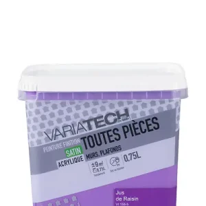 Peinture murale toutes pièces satin Jus raisin 0.75L VARIATECH Marque