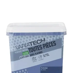Peinture murale satin ardoise - Toutes pièces - 0.75L VARIATECH Solde
