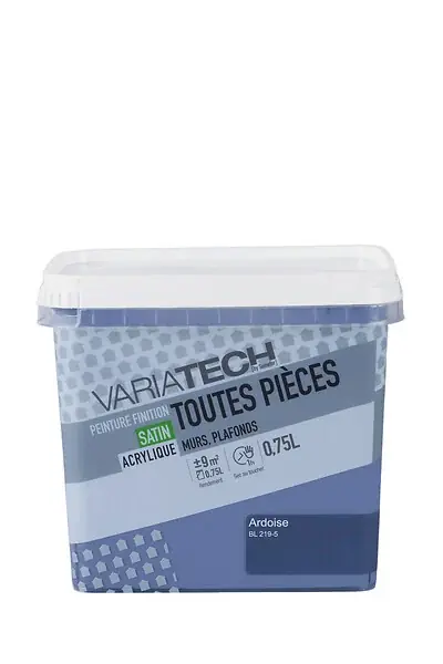 Peinture murale satin ardoise - Toutes pièces - 0.75L VARIATECH Solde