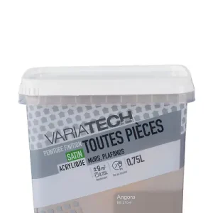 Offre Du Jour Peinture murale satin angora - 0.75L VARIATECH