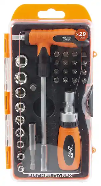 Coffret de vissage et serrage - 29 pièces FISCHER DAREX Authentique