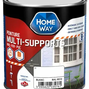 Peinture multi supports vert mousse ral 6005 homeway 0.5l Meilleur Prix