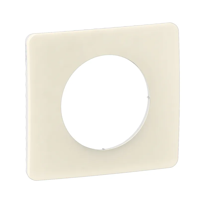 Plaque de finition 1 poste Blanc amande - Céliane LEGRAND Remise