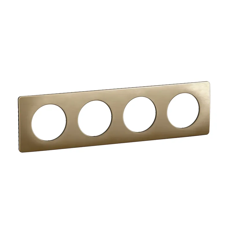 Quantité Limitée Plaque de finition 4 postes Bronze satiné - Céliane LEGRAND