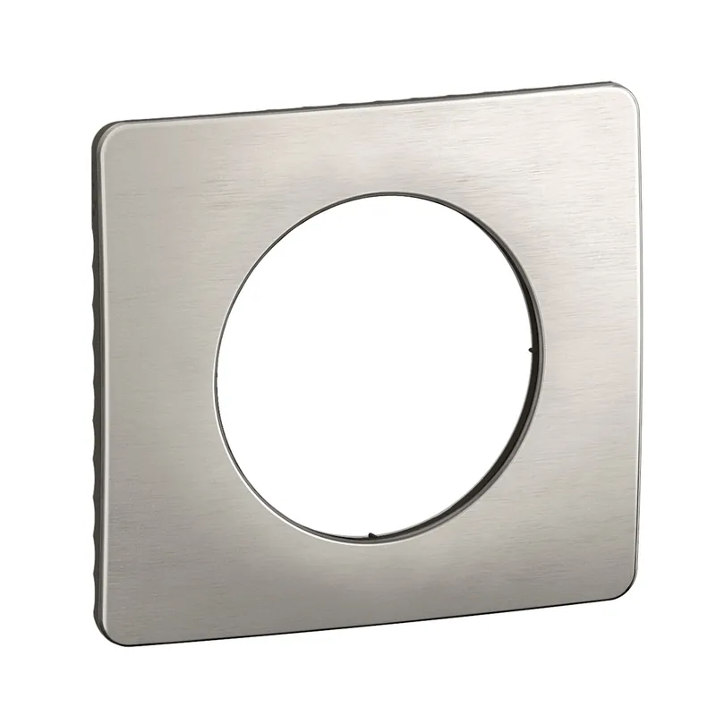 Livraison Express Plaque de finition 1 poste Aluminium satiné - Céliane LEGRAND