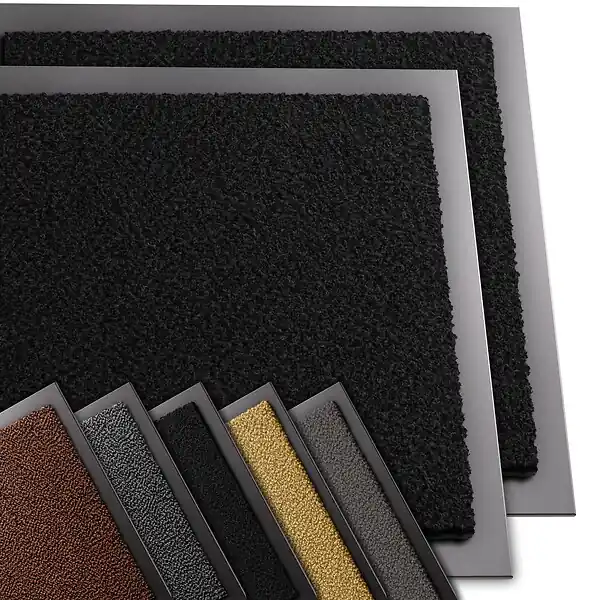 Lot de 2 Tapis de porte paillasson 40x60cm Noir VOUNOT Seulement Aujourd'hui