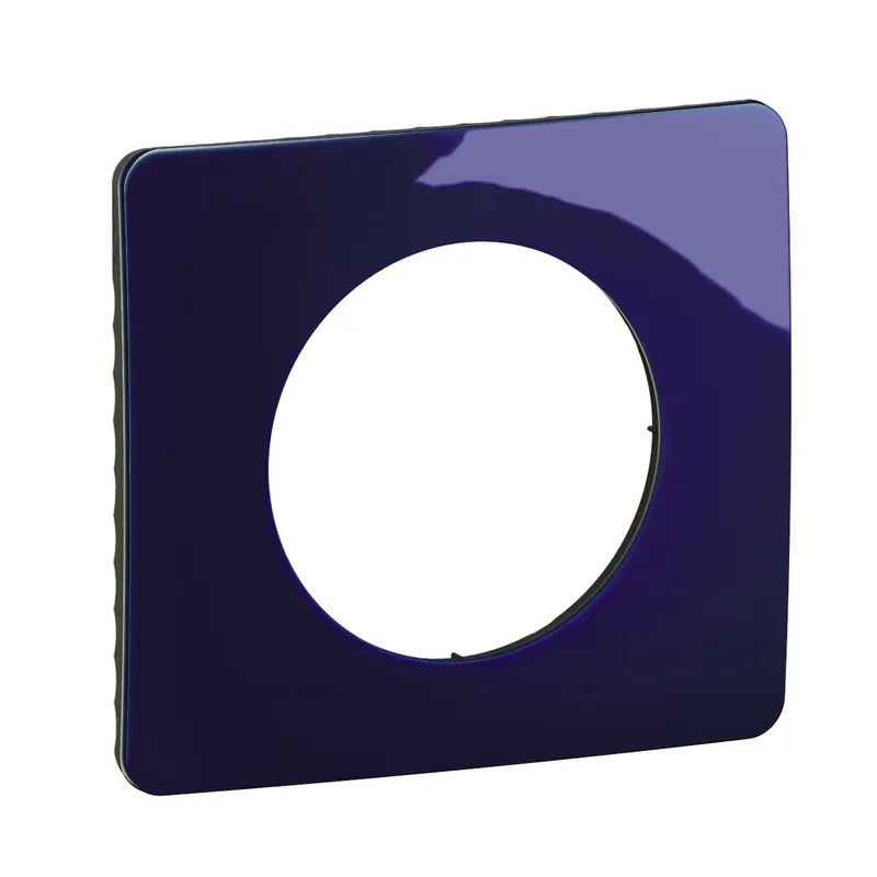 Nouveauté Plaque de finition 1 poste Bleu de four - Céliane LEGRAND